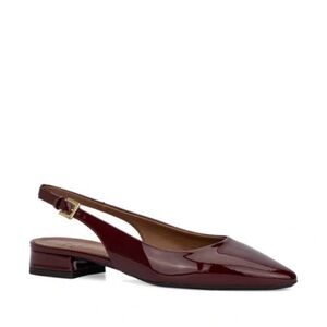 Aquatalia Burgundy Slingback Flats